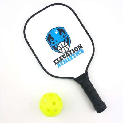 Customized Logo Print Graphite Pickleball Racquet Racket Cover Leather Grip